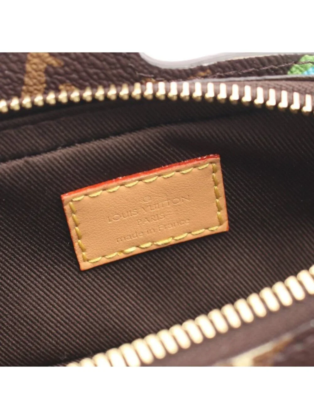 Louis Vuitton Shoulder Bag Dog on Strap Canvas Leather